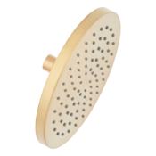 Signature Hardware FundamentALL 8" Round Single-Function 1.75 GPM Shower Head Brushed Gold