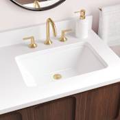 Signature Hardware Sawgrass 21" Porcelain Undermount Bathroom Sink White
