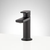 Signature Hardware Berwyn 1.2 GPM Single Hole Bathroom Faucet with Pop-Up Drain Assembly Matte Black