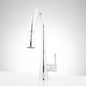 Signature Hardware Calverton 1.8 GPM Pull-Down Kitchen Faucet Chrome
