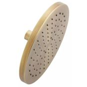 Signature Hardware FundamentALL 8" Round Single-Function 2.5 GPM Shower Head Aged Brass