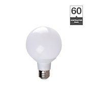Simply Conserve Contractor Pack of (60) 6 Watt Soft White Dimmable G25 Medium (E26) LED Bulbs N/A