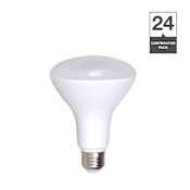 Simply Conserve Contractor Pack of (24) 8 Watt Soft White Dimmable BR30 Medium (E26) LED Bulbs N/A