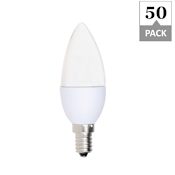 Simply Conserve Pack of (50) - 5 Watt Dimmable Candelabra (E12) LED Bulb - 350 Lumens, 2700K and 81 CRI N/A