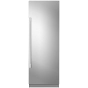 SKS 30 Inch Wide 18 Cu. Ft. Energy Star Certified Panel Ready Column Refrigerator with Internal Water Dispenser and Soft Close Drawer Panel Ready
