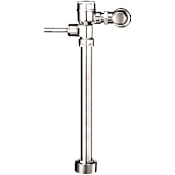 Sloan Low Consumption (1.6 gpf) Exposed, Water Closet Flushometer for floor mounted or wall hung 1-1/2" top spud bowls. Valve cannot be converted to exceed a low consumption flush. Chrome