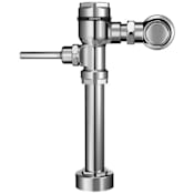 Sloan High Efficiency (1.28 gpf) Exposed, Water Closet Flushometer for floor mounted or wall hung 1-1/2" top spud bowls. Valve cannot be converted to exceed a low consumption flush (1.6 gpf/6.0 Lpf maximum with piston change) Chrome