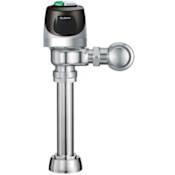 Sloan Dual Cycle (1.6 / 1.1 GPF) Exposed, Battery Powered, Sensor Activated Sloan ECOS™ Electronic Dual Flush Model Water Closet Flushometer for Floor Mounted or Wall Hung 1-1/2" Top Spud Bowls Chrome