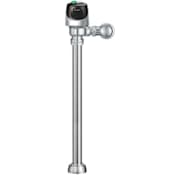 Sloan Exposed, Battery Powered, Sensor Activated Sloan ECOS™ Electronic Dual Flush Model Water Closet Flushometer for floor mounted or wall hung top spud bowls. Full Flush Large Button 1.6 GPF Chrome
