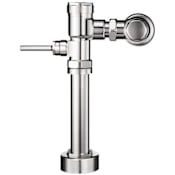 Sloan Exposed, Water Closet Flushometer for floor mounted or wall hung top spud bowls. Low Consumption 1.6 GPF with Sweat Solder Adapter & Cast Wall Flange with Set Screw and Bumper on Angle Stop Chrome