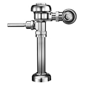 Sloan Exposed Water Closet Flushometer, for floor mounted or wall hung top spud bowls. Water Saver 3.5 GPF with the Regal XL which includes ADA Compliant Handle, Vandal Resistant Stop Cap with Set Screw, and Sweat Solder Adapter with Cover Tube and Cast Set Scr Chrome