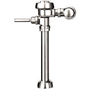 Sloan Low Consumption (1.6 gpf) Exposed Water Closet Flushometer, for floor mounted or wall hung 1-1/2" top spud bowls. Chrome