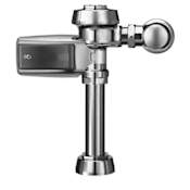 Sloan Water Saver (3.5 gpf) Exposed, Battery Powered, Sensor Activated, Royal® Optima® SMOOTH™ Water Closet Flushometer for floor mounted or wall hung 1-1/2" top spud bowls. Chrome