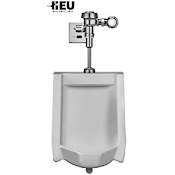 Sloan High Efficiency Urinal with Royal 186 Smooth Flushometer White