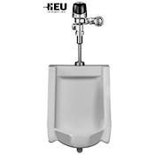Sloan High Efficiency Urinal features a battery powered, sensor-operated G2 Optima Plus® Flushometer and a vitreous china urinal fixture. White