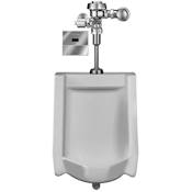 Sloan Efficiency 0.125 GPF Urinal with Top Spud Placement and Hardwired Royal Flushometer White