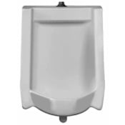 Sloan Efficiency Dual Flush 0.125 to 0.5 GPF Urinal with Top Spud Placement White