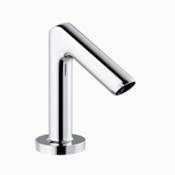 Sloan Optima Hardwired-Powered Deck-Mounted Mid Body Faucet - .5 GPM with 4" Wide Trim Plate Polished Chrome