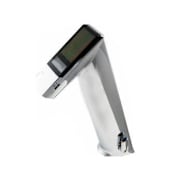Sloan Basys 1.5 GPM Single Hole Electronic Bathroom Faucet with Solar Power, LCD Display and Infrared Sensor Activation Chrome