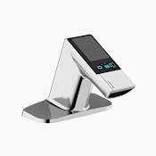 Sloan Basys 0.5 GPM Deck Mounted Bathroom Faucet with Battery, Infrared Sensor, and Solar Energy Harvesting Polished Chrome