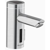 Sloan Solis .5 GPM Single Hole Electronic Bathroom Faucet with Solar Powered Battery Brushed Stainless PVD