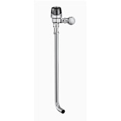 Sloan Optima Plus Exposed, Battery Powered, Sensor Operated Flushometer for Back Inlet Squat Toilets Polished Chrome