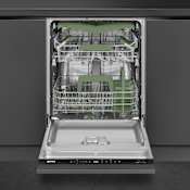 Smeg 24 Inch Wide 15 Place Setting Built-In Panel Ready Top Control Dishwasher with Intensive Washing Zone and Total Aquastop Panel Ready