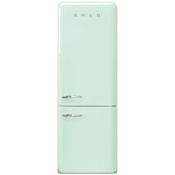 Smeg FAB 28 Inch Wide 18.01 Cu. Ft. Energy Star Certified Right Hinge Bottom Freezer Refrigerator with No Frost and Lifeplus Drawer Pastel Green