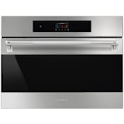 Smeg 24 Inch Wide 2.54 Cu. Ft. Fingerprint Resistant Electric Combi Oven with VaporClean and Cool Touch Door Fingerprint Resistant Stainless Steel