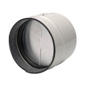 Soler and Palau 8"/200MM TD Direct Connection Inline Backdraft Damper Metal w/Off-White Epoxy Coating