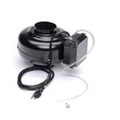 Soler and Palau 142 CFM Inline Centrifugal Dryer Booster Fan Kit Black Baked Enamel