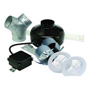 Soler and Palau PV-100X Dual-Vent In-Line Fan Kit White
