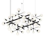 Sonneman Nebula 61" Wide Chandelier Satin Black