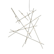 Sonneman Constellation Aquila Major 37" Wide Integrated LED Chandelier with Acrylic Shades Satin Nickel / Clear Faceted