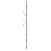 Sonneman Constellation 6" Wide Chandelier Satin Brass / Clear