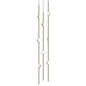 Sonneman Constellation Andromeda 8 Light 6" Wide LED Abstract Multi Light Pendant Satin Brass