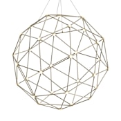 Sonneman Constellation 45" Wide Globe Chandelier Satin Nickel