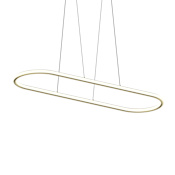 Sonneman Luna 2 Light 62" Wide LED Suspension Pendant Brass