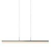 Sonneman Stiletto 32" Wide Linear LED Chandelier Bright Satin Aluminum