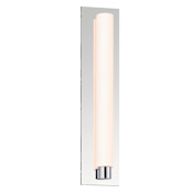 Sonneman Tubo Slim 18" LED Bath Panel Sconce with Drum Trim Polished Chrome