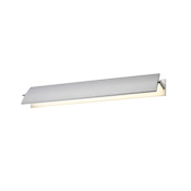 Sonneman Aileron 1 Light LED Wall Sconce Bright Satin Aluminum