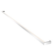Sonneman Thin-Line Two Sided Light 96" Wide Integrated LED Bath Bar 3000K - ADA Compliant Bright Satin Aluminum