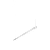 Sonneman Thin-Line 48" Wide Linear Pendant Bright Satin Aluminum