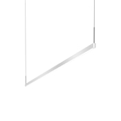 Sonneman Thin-Line 72" Wide Two Sided Integrated LED Suspension Linear Pendant - 3000K Bright Satin Aluminum