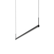 Sonneman Thin-Line Two Sided 48" Wide LED Linear Pendant - 3000K Satin Black