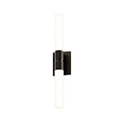 Sonneman 2 Light 24" Tall LED Bathroom Sconce Black Brass