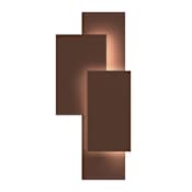 Sonneman Offset Panels 20-3/4" Tall Integrated LED Outdoor Wall Sconce with Aluminum Shade - ADA Compliant Textured Bronze