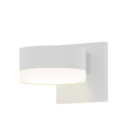 Sonneman REALS Single Light 2-1/2" High Integrated LED Outdoor Wall Sconce with Frosted Lens Textured White