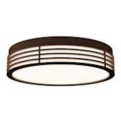 Sonneman Marue 15" Wide LED Flush Mount Drum Ceiling Fixture - 277 Textured Bronze