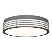 Sonneman Marue 15" Wide LED Flush Mount Drum Ceiling Fixture - 277 Textured Gray